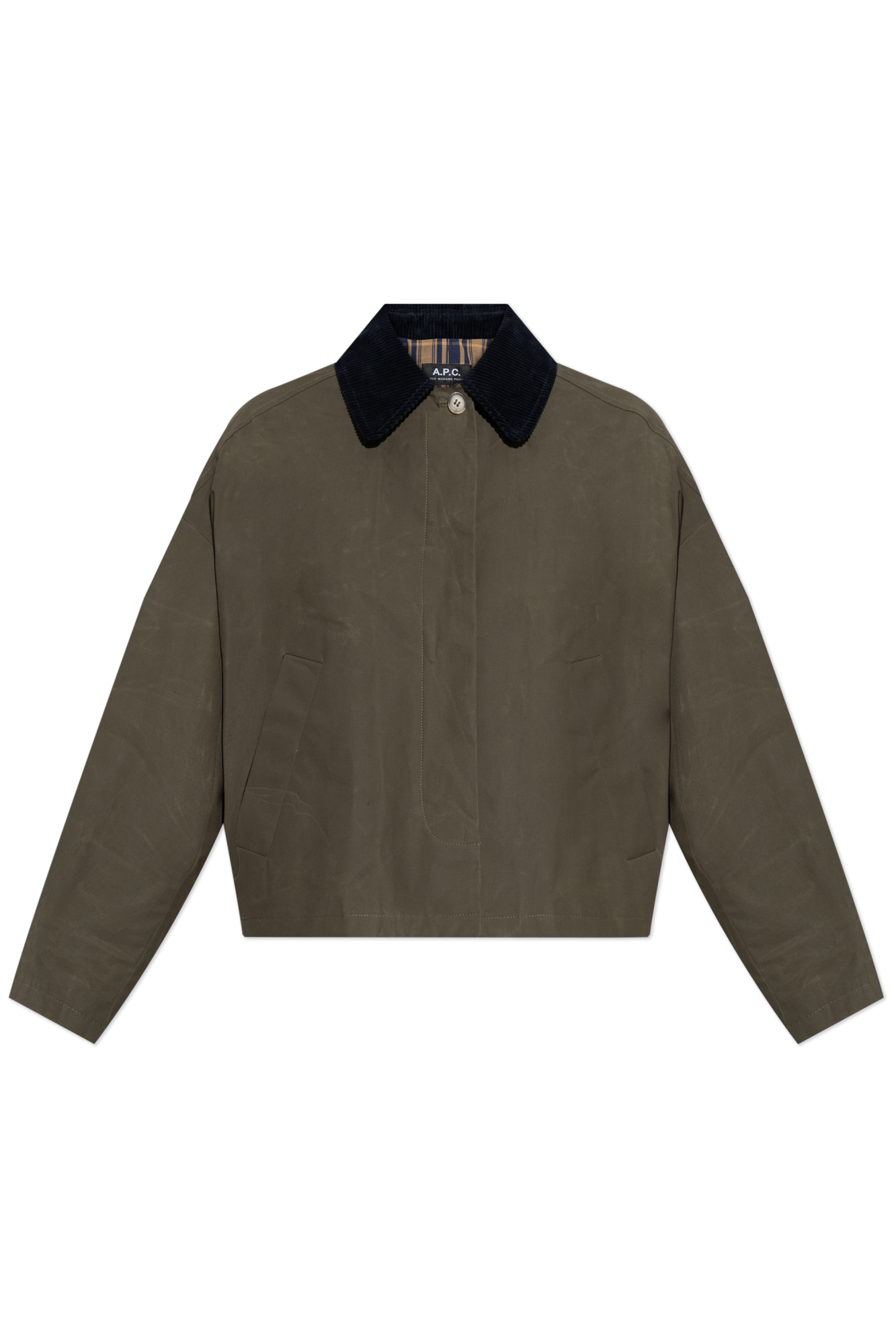 ジャケット A.P.C. Women Jackets COHILF02990 JAC GREEN A.P.C. Long-Sleeved Jacket – Cettire